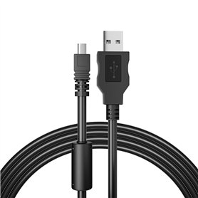 pluX Câble USB de haute qualité pour appareils photo numériques Olympus CB-USB5/CB-USB6 Fonctionne avec les modèles Olympus SP31