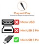 pluX Câble USB de haute qualité pour appareils photo numériques Olympus CB-USB5/CB-USB6 Fonctionne avec les modèles Olympus SP31