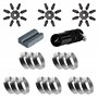Darts Corner BX228 Kit d'accordage | Lot de 125 accessoires comprenant 24 arbres, 36 ailettes, protecteurs de pointe, ressorts d