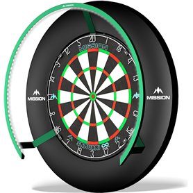 Mission Darts Torus 270 | Système d'éclairage LED avec accès facile à la zone de cible pour jouer sans restriction