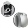 SPARES2GO Bouton de Contrôle compatible avec Indesit Cuisinière et Four (Argent/Inox)