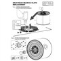 SPARES2GO Kit d'arbre de Tambour Riveté compatible avec Indesit Sèche-Linge