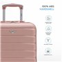 Flight Knight Ensemble De 2 Valises Rigides Legeres en ABS 4 Roues 45x36x20 cm + 56x45x25 EasyJet Taille Max pour Le Dessus Et D