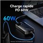 VENTION HDMI sans Fil 4K 50m, Transmetteur HDMI sans Fil 5G 165FT, Émetteur Récepteur Transmission Charge Rapide USB-C 60W Compa
