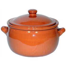 Amazing Cookware Cocotte en Terre Cuite Naturelle 5 l