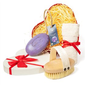 Eco Bath London Coffret cadeau de vacances – Collection luxueuse de soins du bain et du corps avec brosse à main en sisal nature
