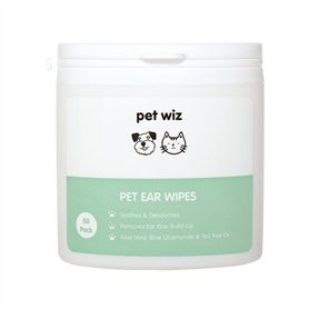 pet wiz Lingettes auriculaires pour chiens et chats Nettoyer