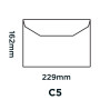 Blake Everyday | enveloppe C5 (16.2 x 22.9cm) | lot de 500 unités | 90 GSM | enveloppes blanches gommées enveloppe | certifié PE