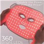 STYPRO Masque facial à LED à longueur d'onde – Soin de la peau multi-mode avec lumière rouge, bleue, proche infrarouge pour les 