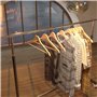 Hangerworld Lot de 10 Cintres en Bois à Barre Pantalon Antidérapante pour Costume 45cm