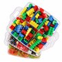 Kurtzy Boite Rangement Compartiment - Boite de Rangement Compartiments Amovibles et Empilables 3 Etages en Plastique Transparent