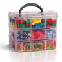 Kurtzy Boite Rangement Compartiment - Boite de Rangement Compartiments Amovibles et Empilables 3 Etages en Plastique Transparent