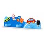 Mousehouse Gifts Porte manteau mural patères crochet en bois pour manteau voiture bleue pour une chambre de bébé ou de petit gar