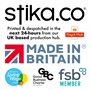 stika.co Panneau autocollant en vinyle avec code couleur pour la sécurité alimentaire - Format A5 - 148 x 210 mm