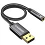 KiWiBiRD Adaptateur USB Audio vers Jack 3