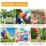 Ram® Lot de 50 ballons arc-en-ciel en latex multicolores de 25,4 cm pour fête prénatale, mariage, anniversaire