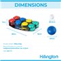 Hillington - Boules de pétanque en plastique colorées remplies d'eau, jeu d’extérieur, pour tous les âges et compétences