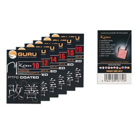 Guru Tackle Hameçons à oeillet sans ardillon Kaizen Eyed