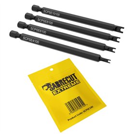 4 x SabreCut SCPSE100 Spanner Snake Eye Pigs Nez Security Embouts de tournevis Tailles : 4 6 8 10 x 100 mm (longueur)