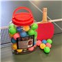 Sure Shot Matthew Syed Balles de ping-Pong | Lot de 60 balles de Tennis de Table Multicolores | Balles d'entraînement en Plastiq