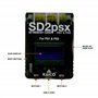 Kaico PSXMemCard Gen2 Carte mémoire compatible avec PlayStation 1 et 2 - Firmware mise à niveau - Stockage illimité - Comprend u