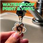 Evergreen Goods Papier Autocollant En Vinyle Brillant Transparent A4 | 10 Feuilles Autocollantes Imperméables | Graphiques Hd éT