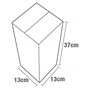 Evergreen Goods Boîte en carton pour bouteille de vin à coussin d'air gonflable – 370 x 130 x 130 mm | 100 um d'épaisseur | Pour