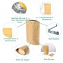 Evergreen Goods 10x Sacs En Papier Kraft (180 Mm X 260 Mm X 50 Mm) - Alimentaires Sacs En Papier - Sacs à Fermeture éClair Et Th