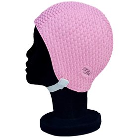 Blue Reef Bonnet de bain pour femme - Style classique et rétro - Avec sangle réglable - Rose pastel