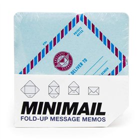 SUCK UK Bloc-notes | Mini enveloppes pour notes/messages & notes | Bloc-notes au design classique vintage postal aérien.