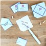 SUCK UK Bloc-notes | Mini enveloppes pour notes/messages & notes | Bloc-notes au design classique vintage postal aérien.