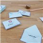 SUCK UK Bloc-notes | Mini enveloppes pour notes/messages & notes | Bloc-notes au design classique vintage postal aérien.