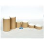 ShieldUp Lot de 6 tubes en carton solide Marron 50 mm de diamètre 3 tailles différentes 2 x 100 mm de haut 2 x 50 mm de haut 2 x