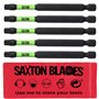 Saxton TX30 Lot de 5 embouts de tournevis à percussion magnétiques Torx résistants 89 mm compatibles avec Dewalt