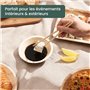 HAAGO 20 Bols en Feuilles de Palmier (180ml, Ronds) Compostables et Jetables - Vaisselle de Pique-nique et d'Extérieur Écologiqu