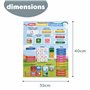 chuckle - Calendrier Magnétique pour Enfants avec Saisons, Dates Et Météo (en Français) - 40x32 cm - Outil d'apprentissage Ludiq
