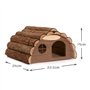 CKB LTD Maison en Bois pour hérisson ou Cochon d'Inde - Abri extérieur - Hôtel Peut également être utilisé pour la Maison d'hibe