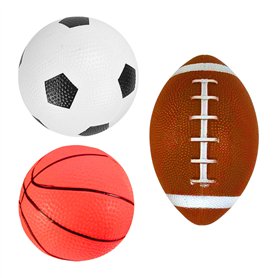 ADEPTNA Lot de 3 mini ballons de sport gonflés