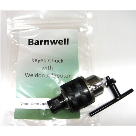 Barnwell Mandrin à clé avec adaptateur Weldon pour perceuse magnétique