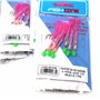 FISHZONE Rig Pro Series – Razzlers Couleur rose vif : taille du crochet 1/0 : 5 crochets par gréement : 5 bas de ligne par paque