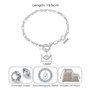 Philip Jones Bracelet à breloques Best Friend créé avec des cristaux Zircondia®