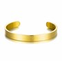 Philip Jones Bracelet Manchette Homme Acier Plaqué Or
