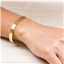 Philip Jones Bracelet Manchette Homme Acier Plaqué Or