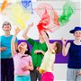 THE TWIDDLERS - 32 Écharpes de Danse Multicolores pour Bébé - Écharpes en Tissu Soie Sensorielles pour Enfants - Ribbons Sensori