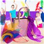 THE TWIDDLERS - 32 Écharpes de Danse Multicolores pour Bébé - Écharpes en Tissu Soie Sensorielles pour Enfants - Ribbons Sensori