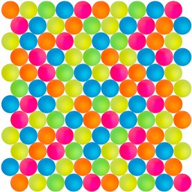 THE TWIDDLERS 120 Mini Jouets de Balles Rebondissantes Fluo (25mm) pour Garçons & Filles - Kermesse