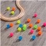 THE TWIDDLERS 120 Mini Jouets de Balles Rebondissantes Fluo (25mm) pour Garçons & Filles - Kermesse, Anniversaires, Pochettes Su