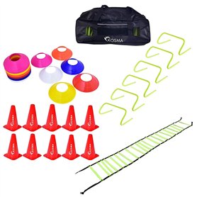Kosma Pack de 58pc Kit d'entraînement de Football - 6 Obstacles d'agilité 9 "