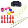 Kosma Pack de 58pc Kit d'entraînement de Football - 6 Obstacles d'agilité 9 "