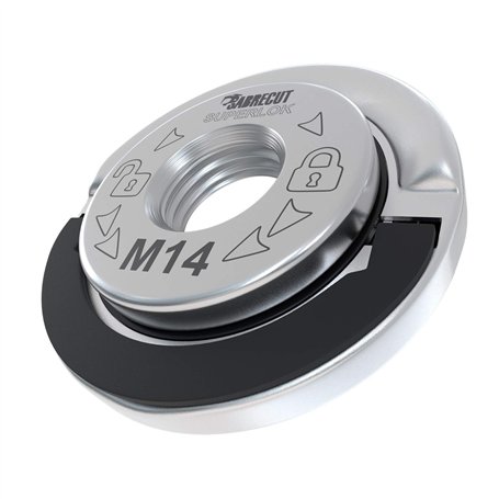 1 x SabreCut GRNSCB 45mm M14 Meuleuse d'angle en acier inoxydable robuste à changement rapide Ã‰crou de bride de retenue de verr